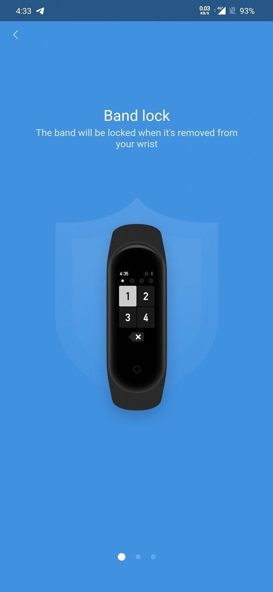 Xiaomi Mi Band 4 within Mi Fit App
