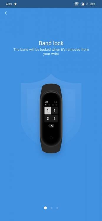 Xiaomi Mi Band 4 within Mi Fit App