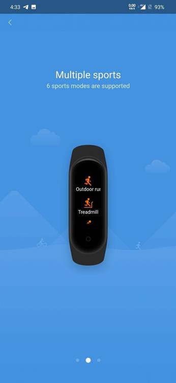 Xiaomi Mi Band 4 within Mi Fit App
