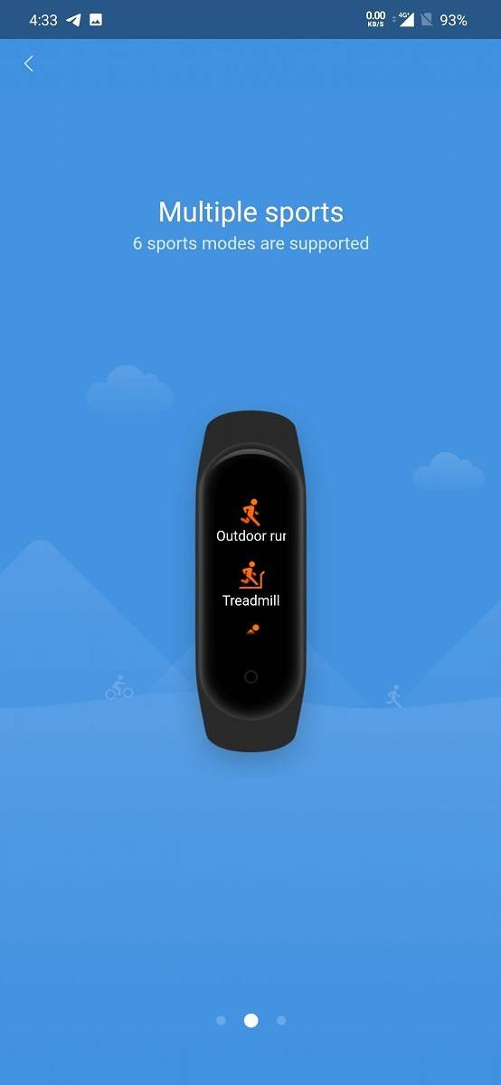Xiaomi Mi Band 4 within Mi Fit App