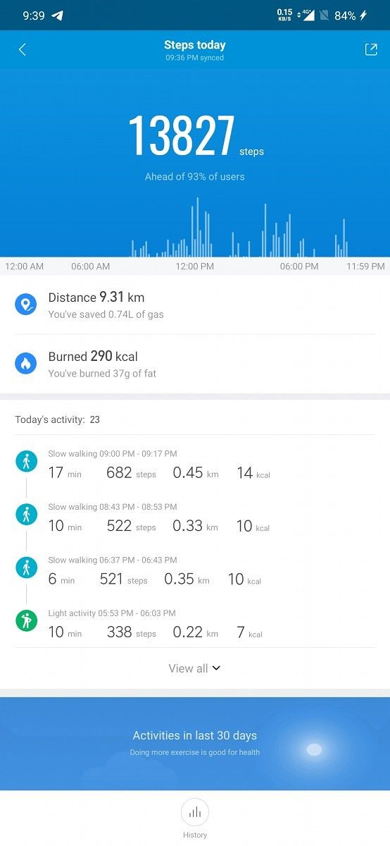 Mi Band 4 - Mi Fit - Activity Tracking