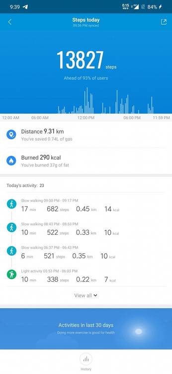Mi Band 4 - Mi Fit - Activity Tracking