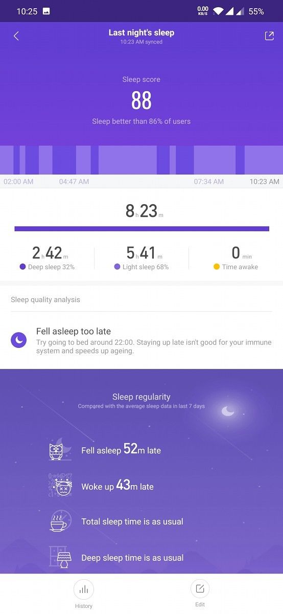 Mi Band 4 - Mi Fit - Sleep Tracking