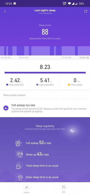 Mi Band 4 - Mi Fit - Sleep Tracking