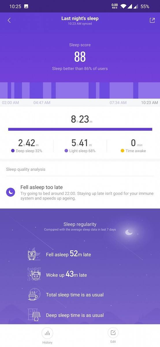 Mi Band 4 - Mi Fit - Sleep Tracking