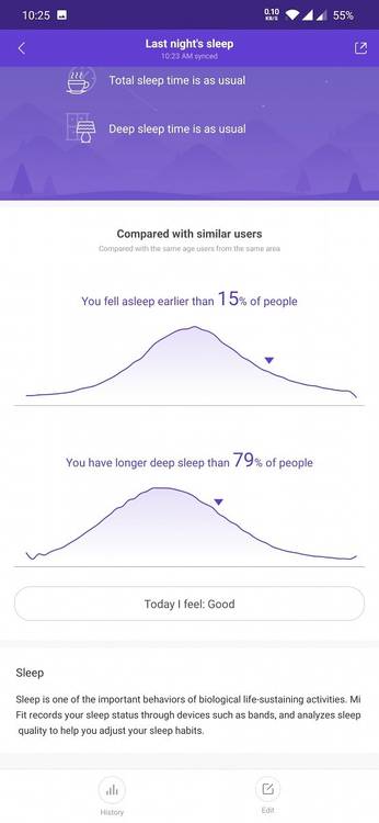 Mi Band 4 - Mi Fit - Sleep Tracking