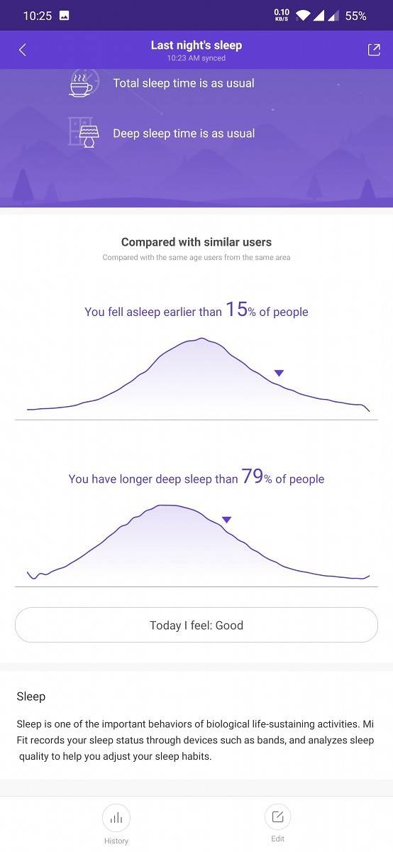 Mi Band 4 - Mi Fit - Sleep Tracking