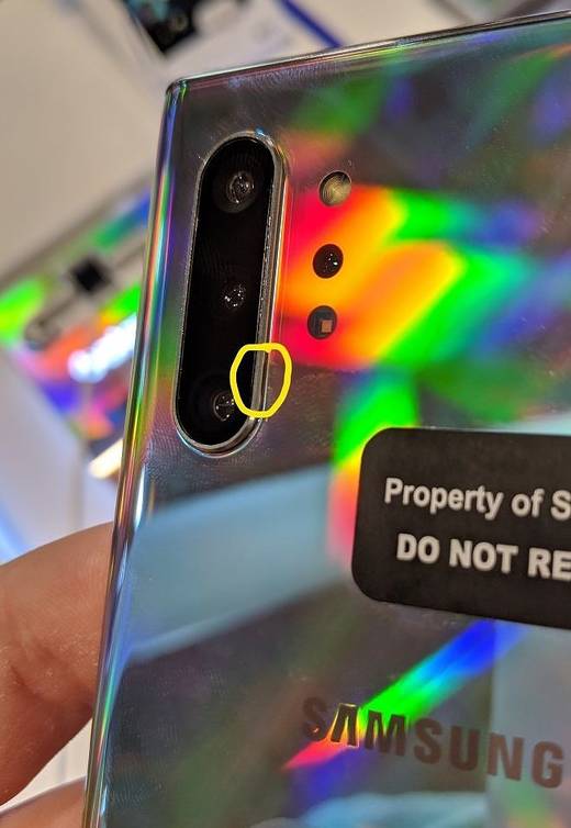 Samsung Galaxy Note 10 rear cameras