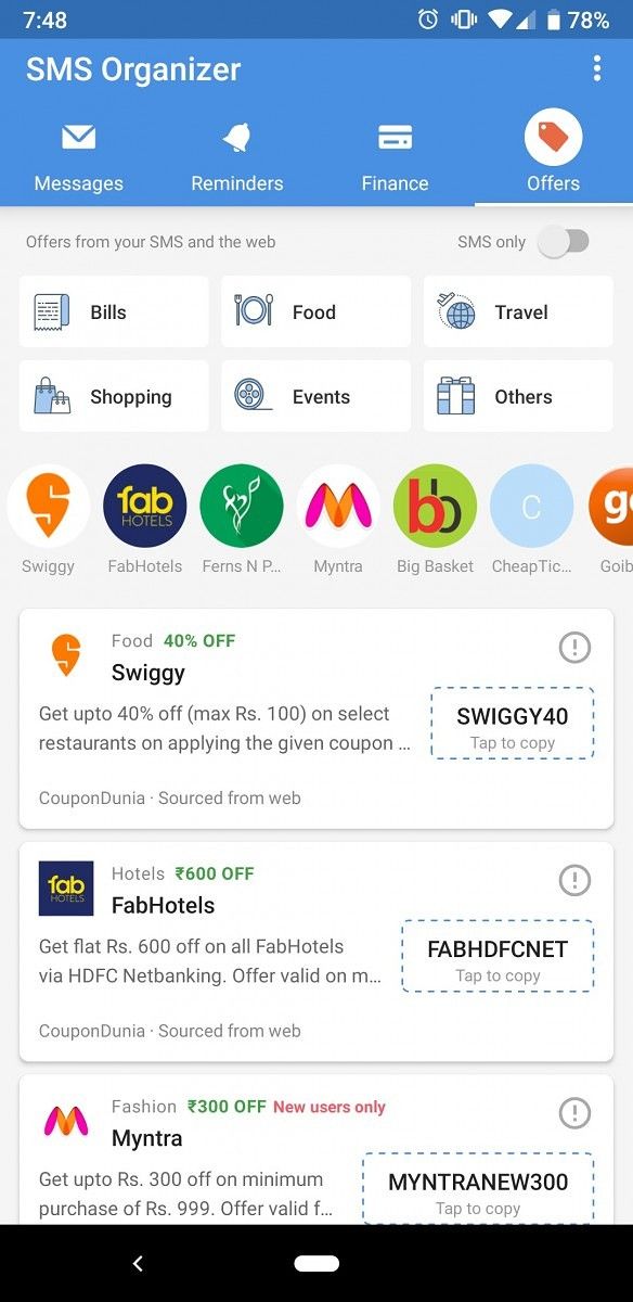 microsoft sms organizer