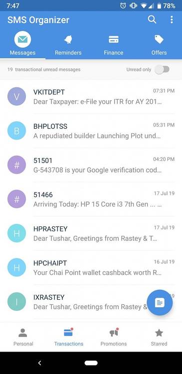 microsoft sms organizer