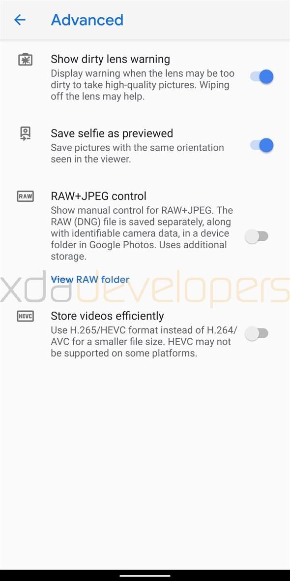 Google Camera 7.0 settings