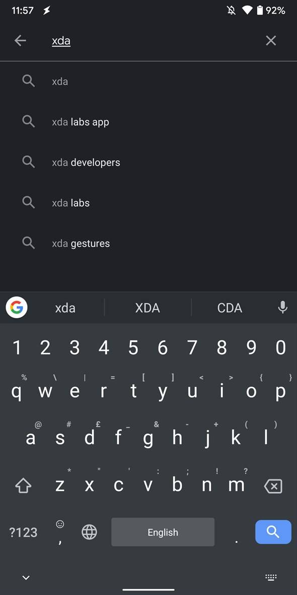 Google Play Store dark mode