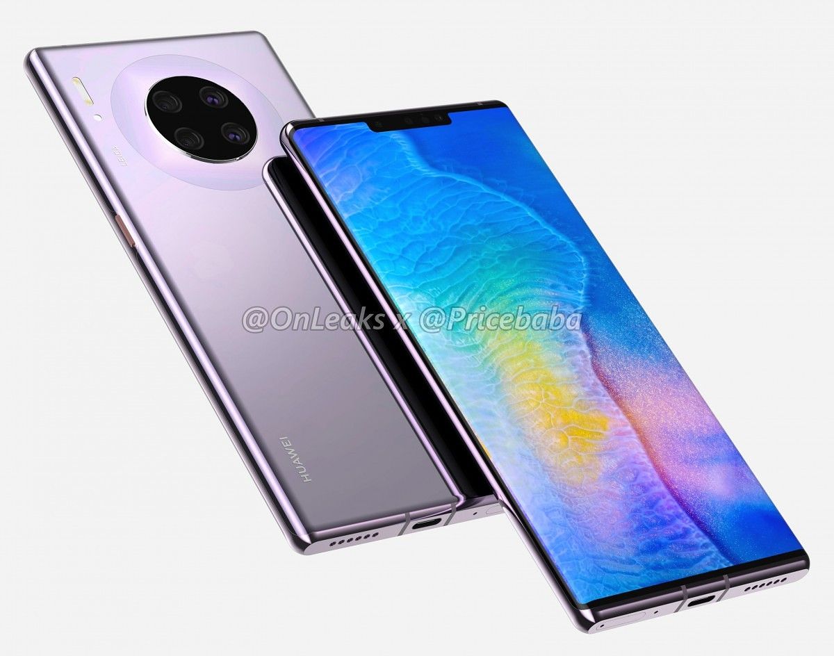 Leaked renders show the Huawei Mate 30 Pro with a total of 7 cameras