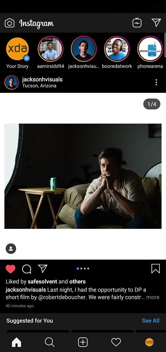 Instagram dark