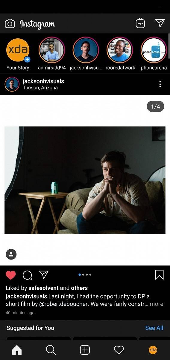 Instagram dark