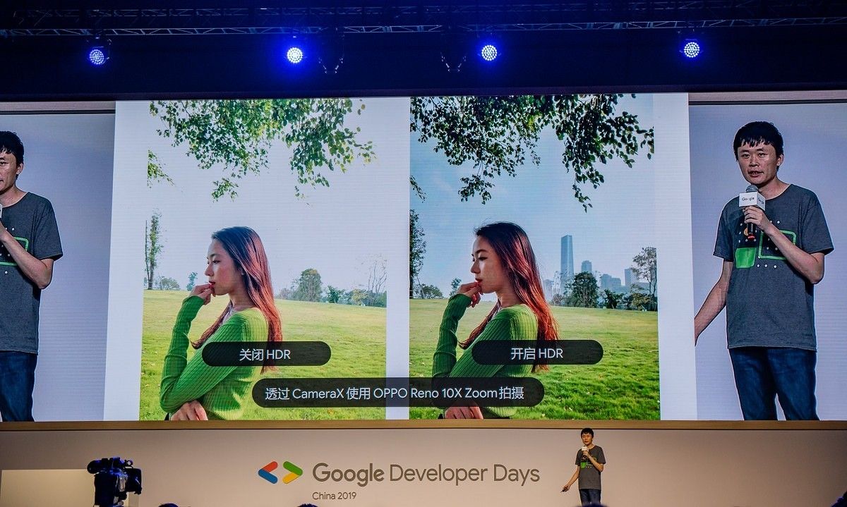OPPO CameraX API announcement at Google Developer Days China