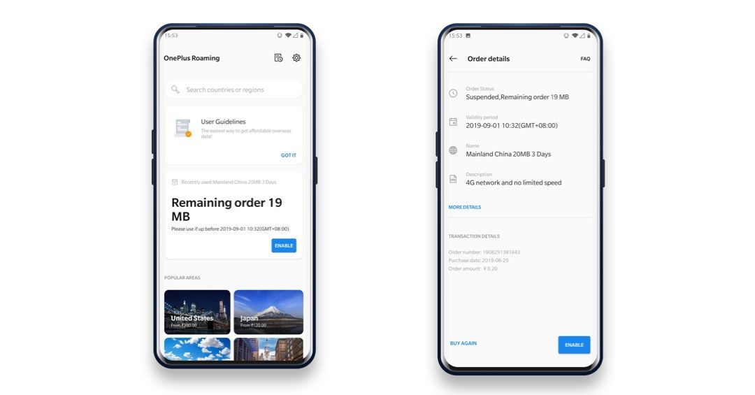 OxygenOS OnePlus Roaming