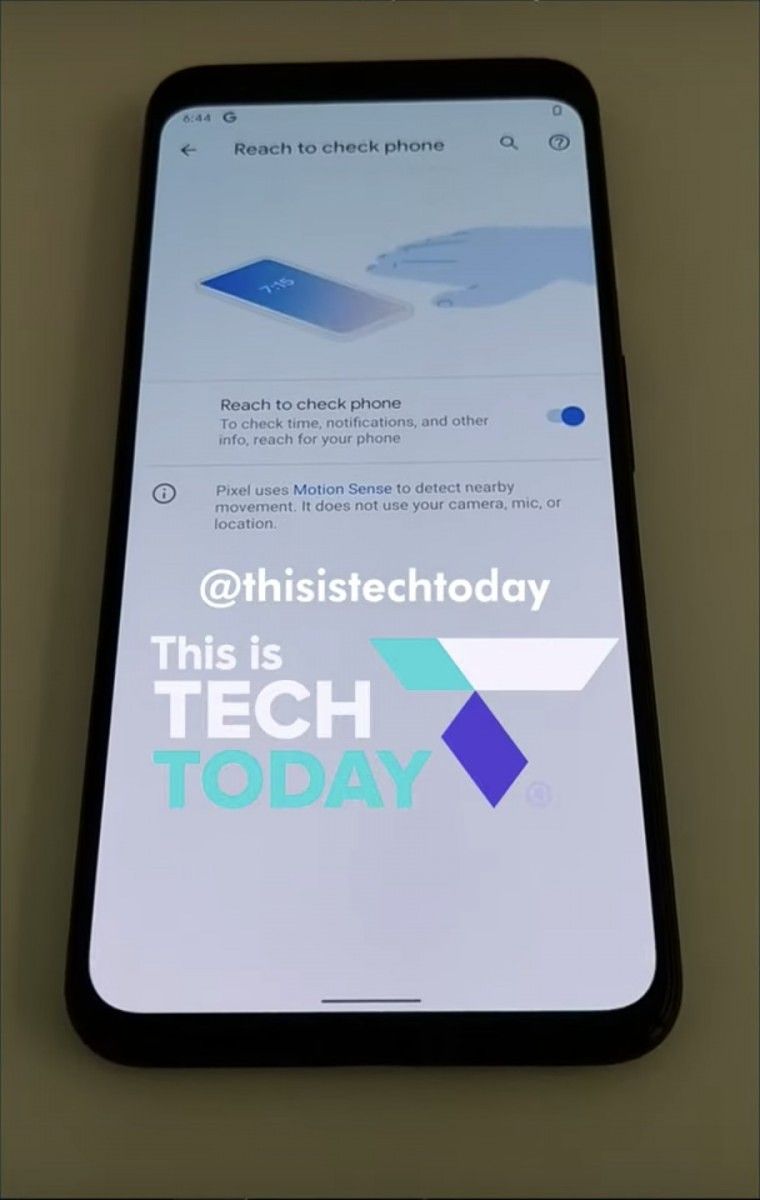 Google Pixel 4 Motion Sense gestures