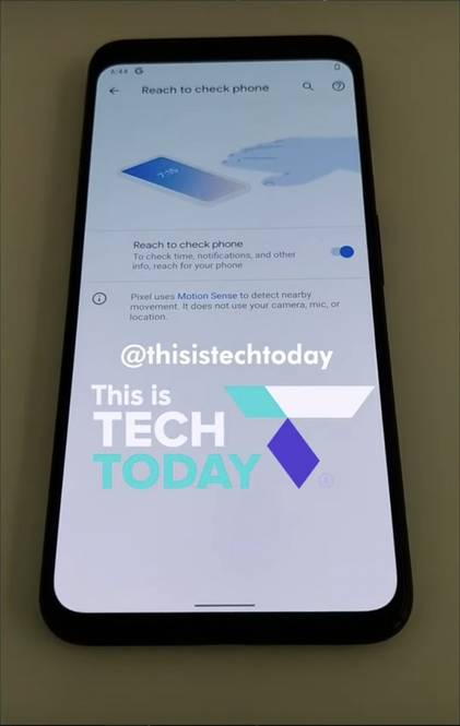 Google Pixel 4 Motion Sense gestures