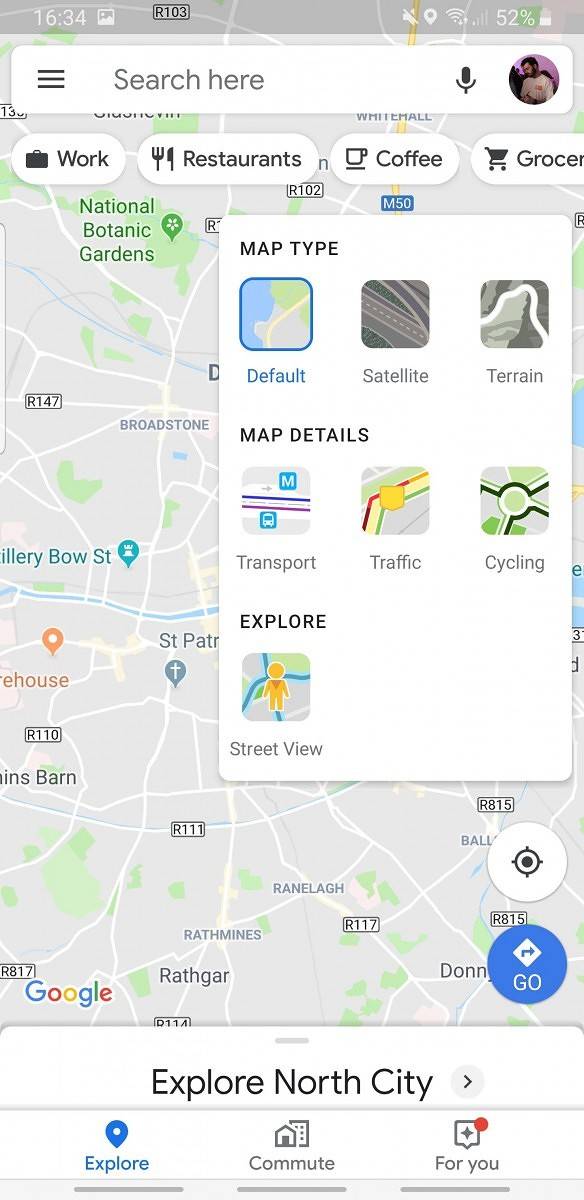 Google Maps Android Street View