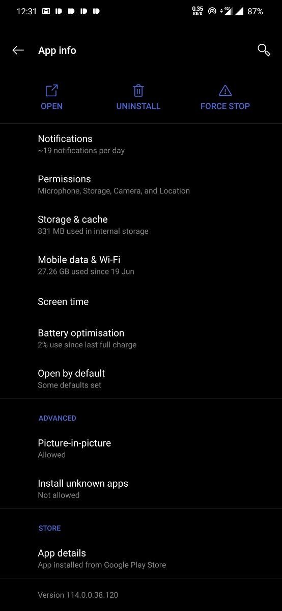 Instagram Dark Mode