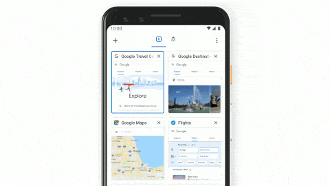Chrome Tabs Grid