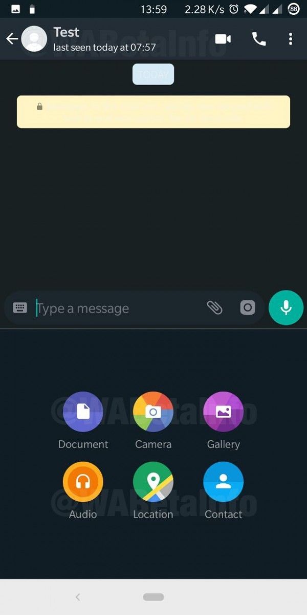 WhatsApp Dark Theme on Beta for Android