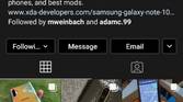Dark mode Instagram Android 9 and older