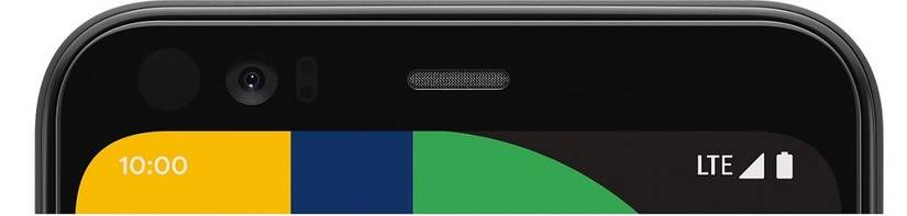 Google Pixel 4 top bezel