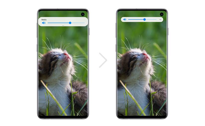 One UI Beta Volume Sliders