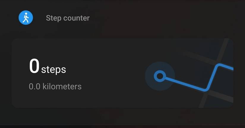 Step counter in Shelf