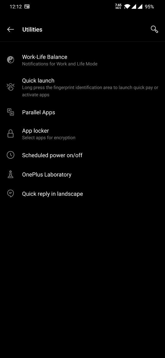 OxygenOS Work-Life Balance
