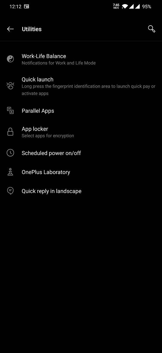 OxygenOS Work-Life Balance