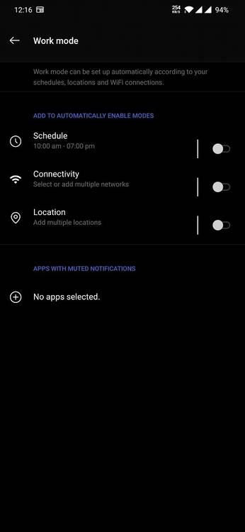OxygenOS Work-Life Balance