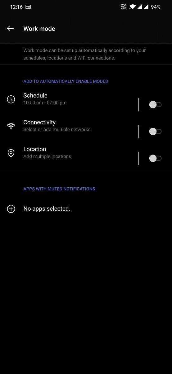 OxygenOS Work-Life Balance