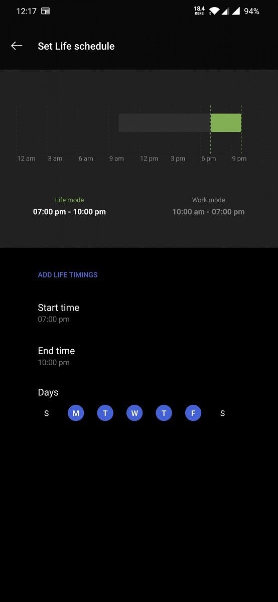 OxygenOS Work-Life Balance