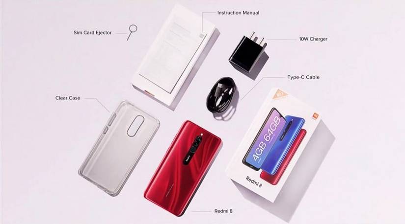 Redmi 8 box contents