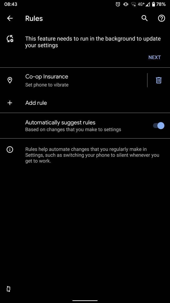 Android 10 "Rules" automation feature rolls out to some Pixel devices