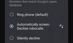 Google Pixel Automatic Call Screen settings