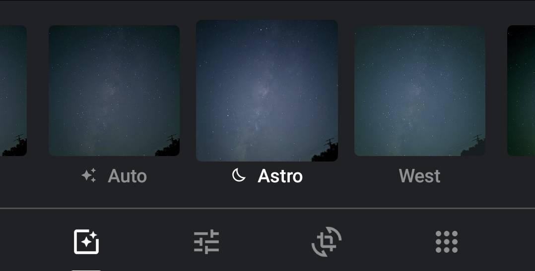 Google Photos Astro filter