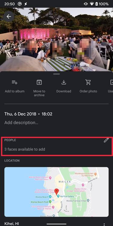 Google Photos Manual face tagging
