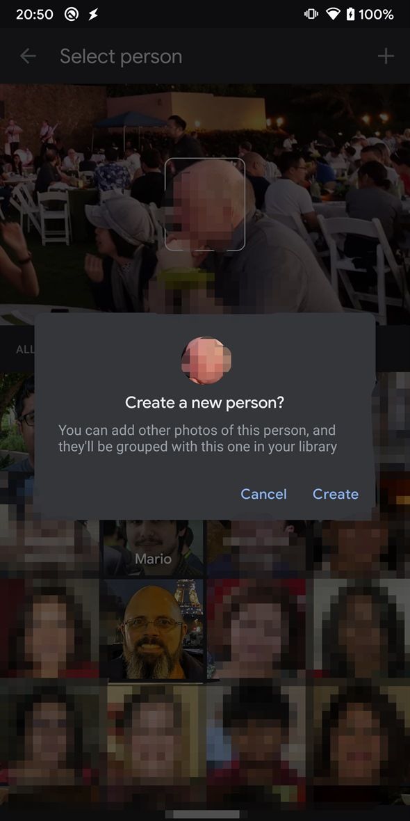 Manual face tagging