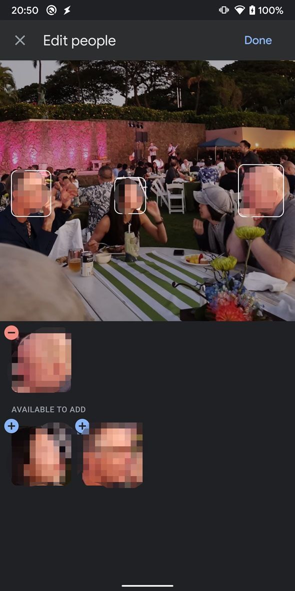 Manual face tagging