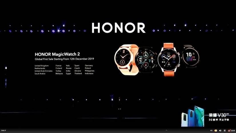Honor Magic Watch 2 availability