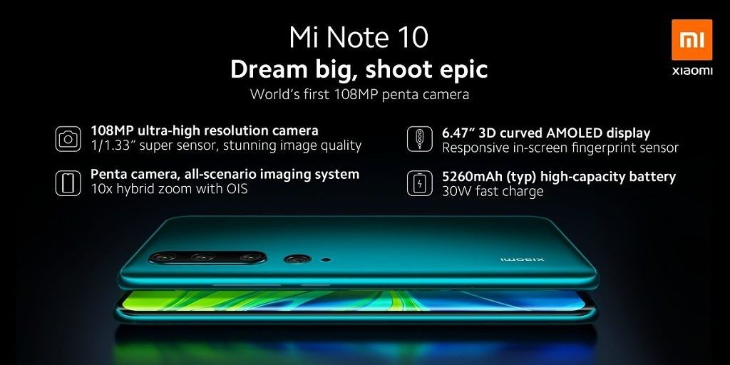 Xiaomi Mi Note 10, Mi Note 10 Pro and Redmi Note 8T arrive in Europe