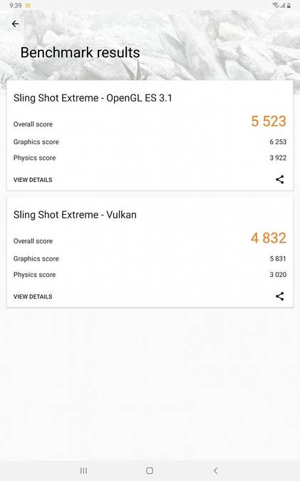 Samsung Galaxy Tab S6 benchmarks