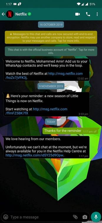 Forced Android 10 Dark Mode on WhatsApp