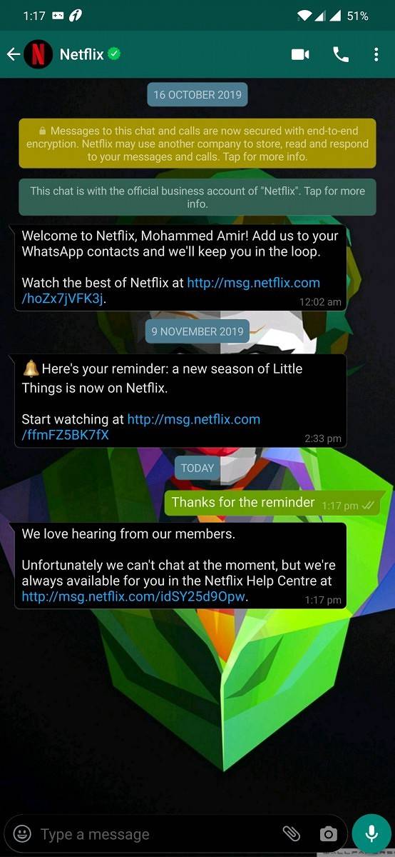 Forced Android 10 Dark Mode on WhatsApp