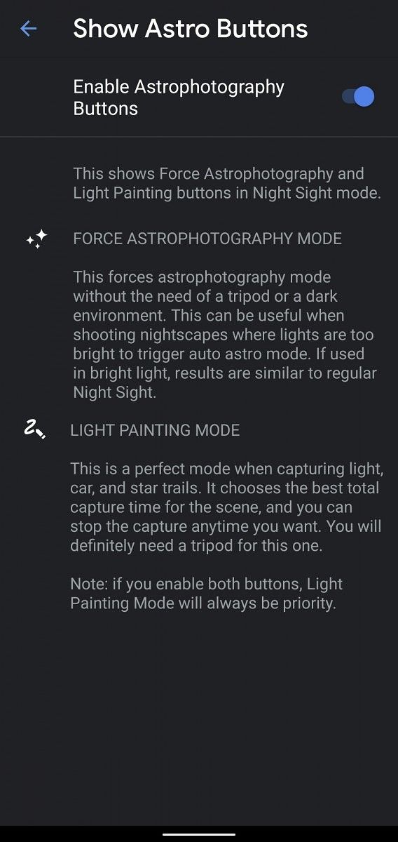Google Camera mod brings manual Astrophotography mode to Pixels for Light Painting shots