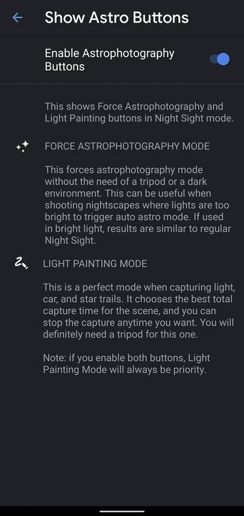 Google Camera mod brings manual Astrophotography mode to Pixels for Light Painting shots